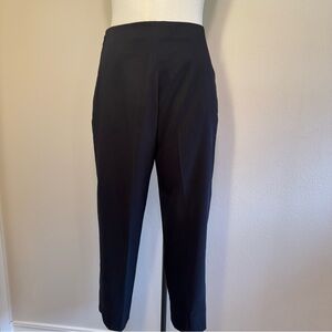 Lauren Vidal Paris Cosy High Rise Side Zip Ankle Length Pants Made In France